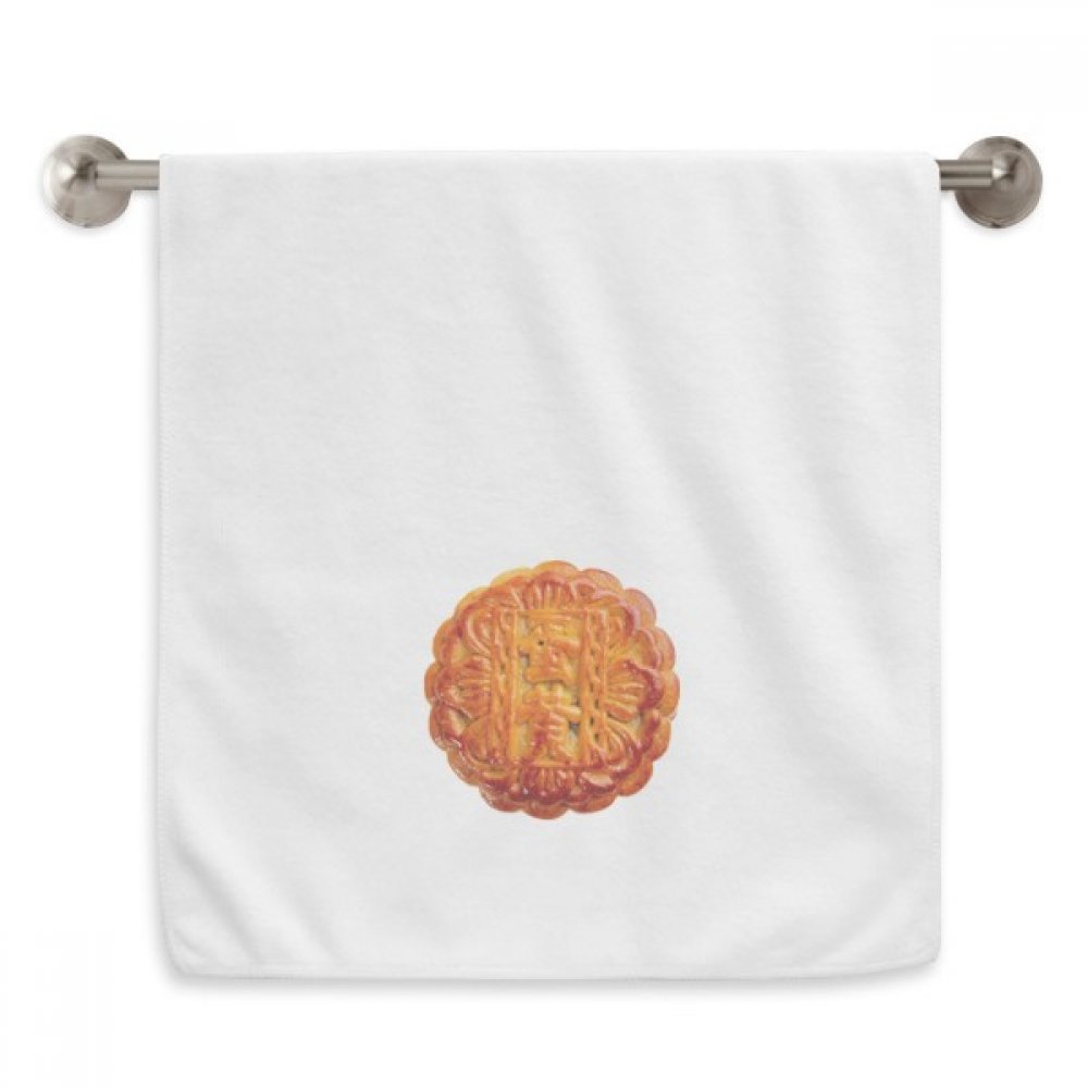 Serviette jaune d'oeuf gâteau de lune essuie-mains blanc absorbant 13x29 inch