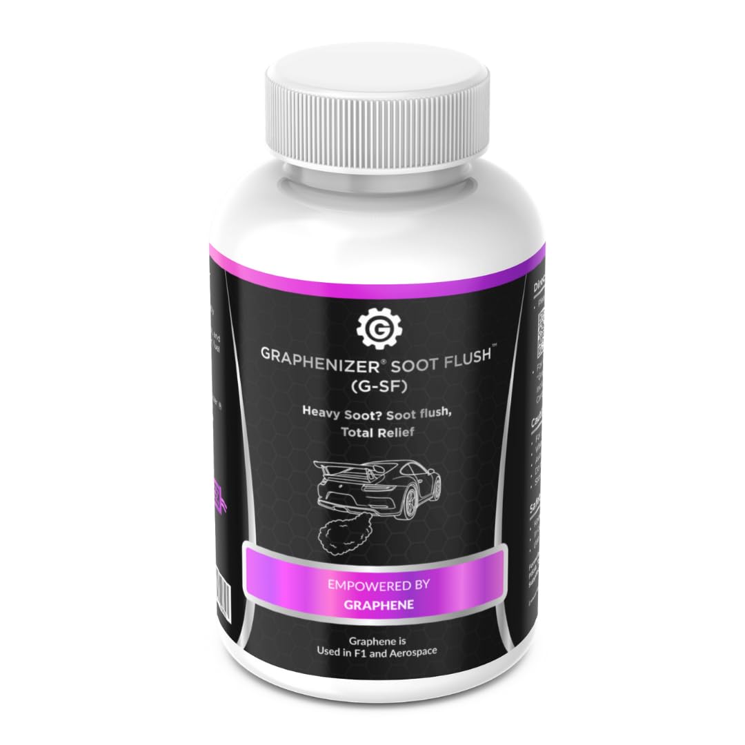 Graphenizer Soot Flush - Powerful DPF Soot Removal, Cleaner of DPF, DOC, SCR, Catalytic Converter & Exhaust Systems | Solution for DPF Full Visit Dealer & Check Exhaust System.