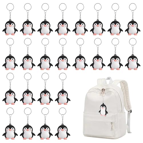 Llaveros Pingüino Adorables Colgantes Animales,Pingüino Accesorios de Llavero de PVC de Goma Suave para Mochilas y Llaves Regalos para de Pingüinos Fiestas Temáticas Decoraciones