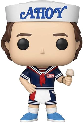 POP Stranger Things - Steve Harrington Scoops Ahoy Outfit Funko Pop! Figura de vinilo (incluye funda protectora compatible con caja Pop Box)