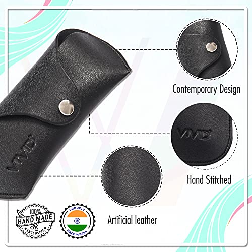 Image of VIVID Unisex Specs Snap Button Eyewear Dabbi Faux Leather Soft Case Cover