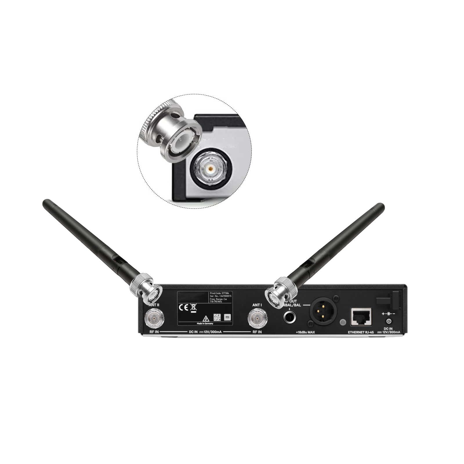 BRJ3]2 Antena UHF Com Conector BNC Para Sennheiser EW100 EW300 EW500 G3 Evolution Série G3 Receptor Microfone Sem Fio | Brasil