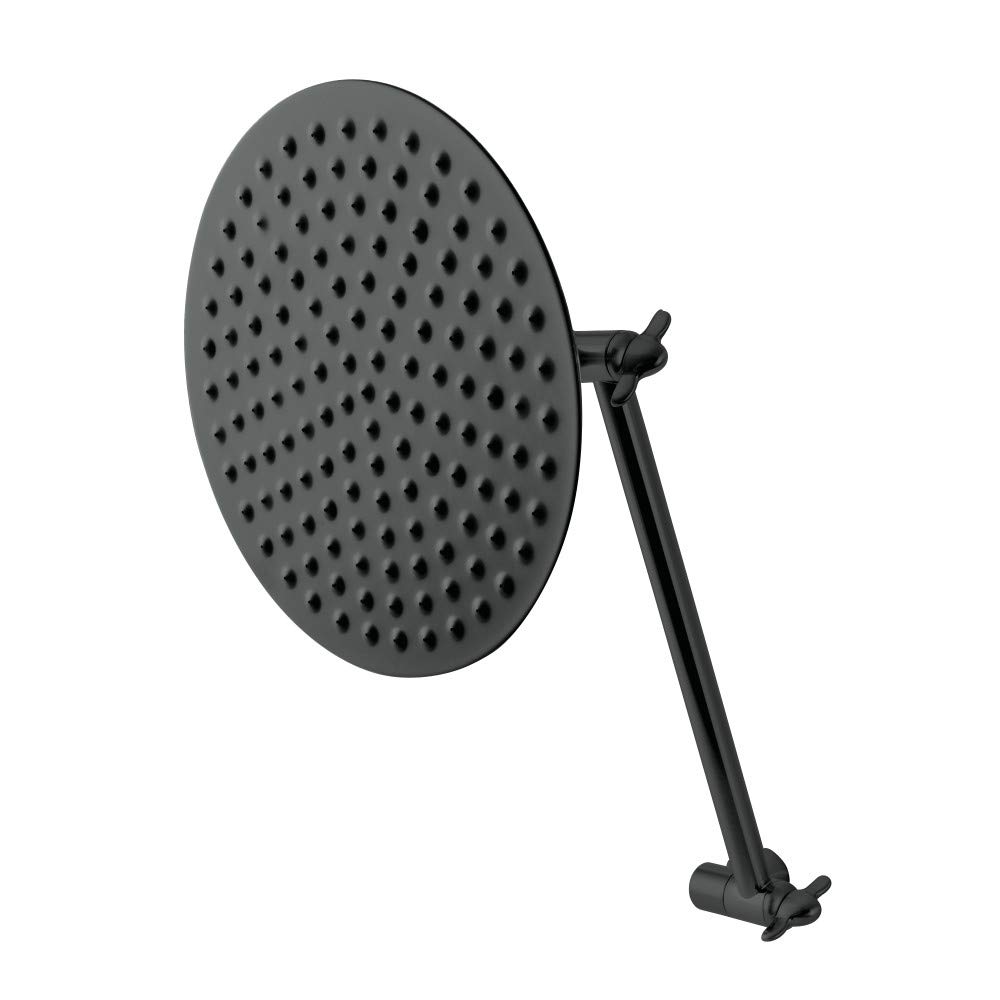 Pomme de douche rétro noire Kingston Brass pour salle de bains