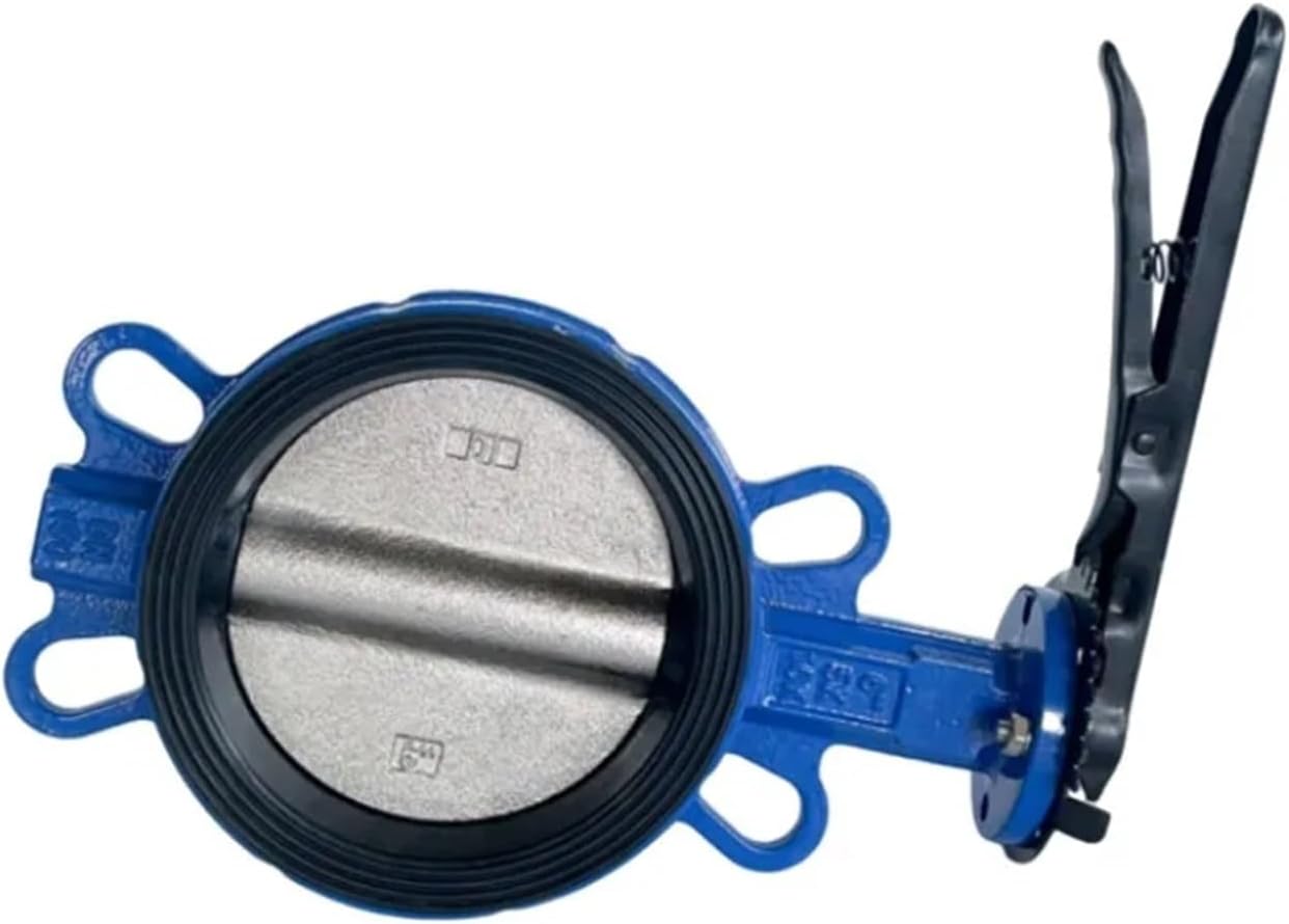 Manual Butterfly Valve, Soft Seal Ductile Iron Butterfly Valve DN100 Pair Clip Type Bidirectional(D71J-10Q DN80)