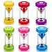 Produktbild 6Stück Sanduhr für Kinder,Zeitmesser,Küchentimer,Dekoration Zeitmesser Timer,Zeitanzeige,für Schule,zähneputzen,Kita,Büro,Spiel Requisiten,lernuhr,Küchen,Wohnungen,Eieruhren,3/5/10/15/30/60Min