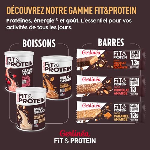 Gerlinéa Fit & Protein - Boisson Protéinée Saveur Fruits Rouges - Clear Whey - Protéines Après le Sport - Musculation Femme - Sans Sucres - 54 Kcal / portion - 288 g (18 boissons) – Image 7