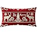 NIDITW Set of 2 Mother Birthday Gift Let It Snow Deer Christmas Trees Snowflakes Lumbar Cotton Linen Decorative Throw Pillow Cover Cushion Case Sofa Chair Long Rectangular 12x20 Inches