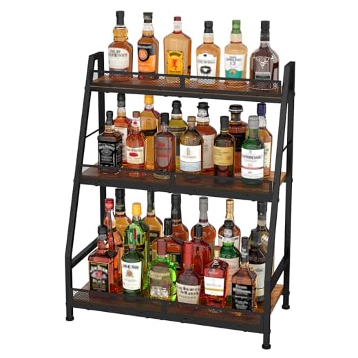 Trapezoidal 3-Tier Liquor Storage Rack