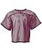 A4 Drop Ship Youth Football All Porthole Practice Jersey, Medium, Maroon