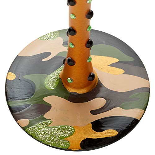 Enesco Designs By Lolita Camo Artisan Wine Glass, 1 Count (Pack Of 1), Multicolor #TOP3