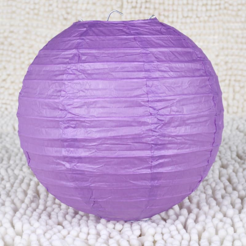 Nvzi Paper Lanterns Decorative, Hanging Paper Lanterns Lanterns Indoor Outdoor for Home Lamps?Party,Event Decoration?Deep Purple?10pcs?A