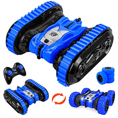 StillCool Ferngesteuertes Auto, 360° Remote Control Stunt Car Spur- und Radwechsel 4WD 2.4Ghz Auto Spielzeug Rennfahrzeug mit LED-Licht für Kinder über 6 Jahre