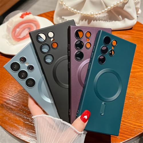 Coque Note 10 Plus aimantée en métal mat rose élégant - 6