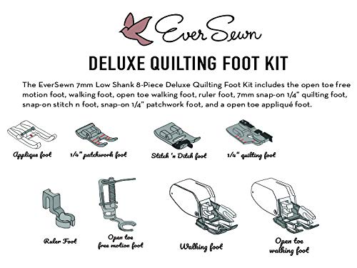 Kit Deluxe de Pies de Quilt 8 Piezas Para Máquina de Coser miniatura 2