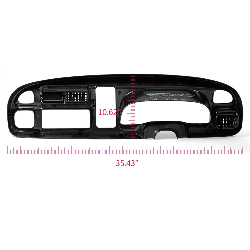 Buy PIT66 Dashboard Instrument Bezel with Vents Compatible with 98-01 ...