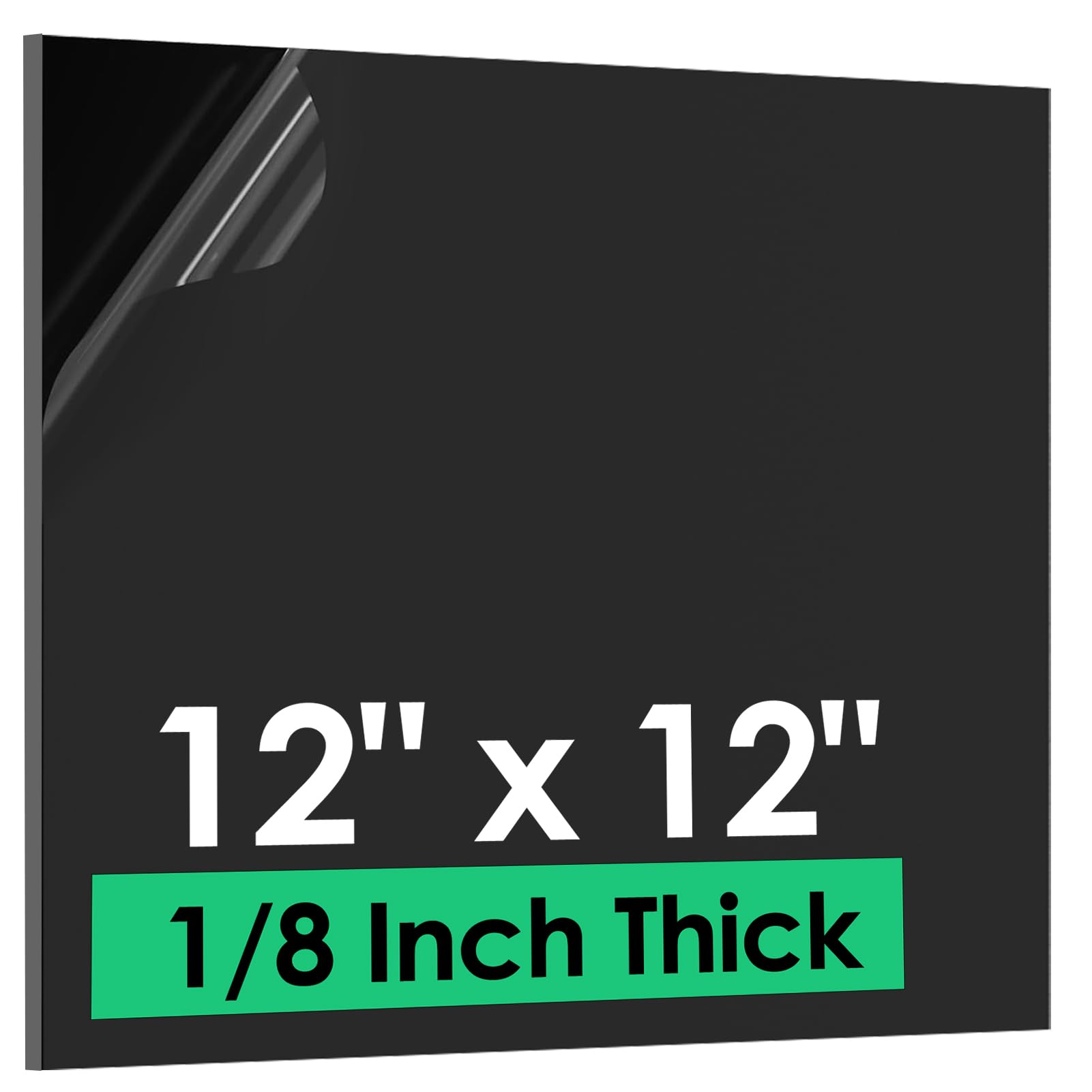 ABS Plastic Sheets - 3mm Thick, Black for Crafts & DIY -17