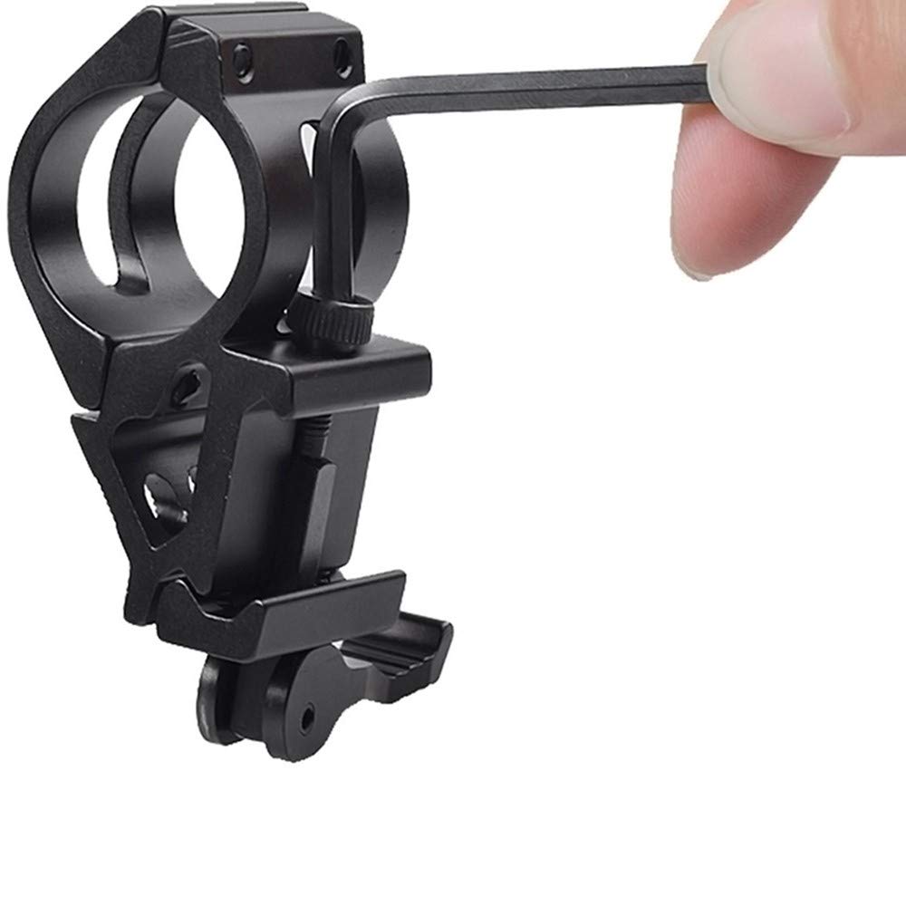 Adaptateur Montage Lunette 25.4mm/30mm Vers Rail Picatinny Weaver 20mm - Alliage Aluminium, Longueur 45mm