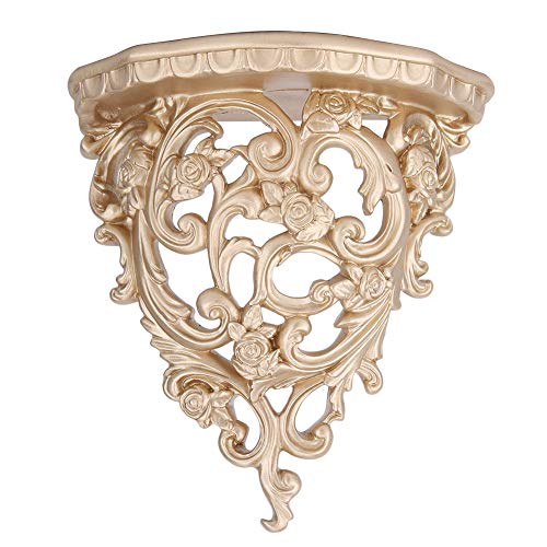 Étagère murale decorative rétro avec support de rangement en résine durable