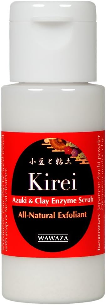 Kirei Azuki & Clay Enzyme Facial Exfoliant: Natural, Gentle, Additive-Free, Microbead-Free