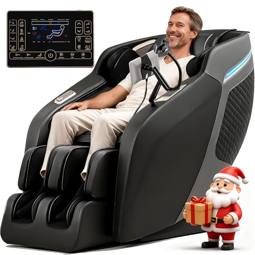4D Massage Chair Full Body, Zero Gravity 55" SL-Track Shiatsu