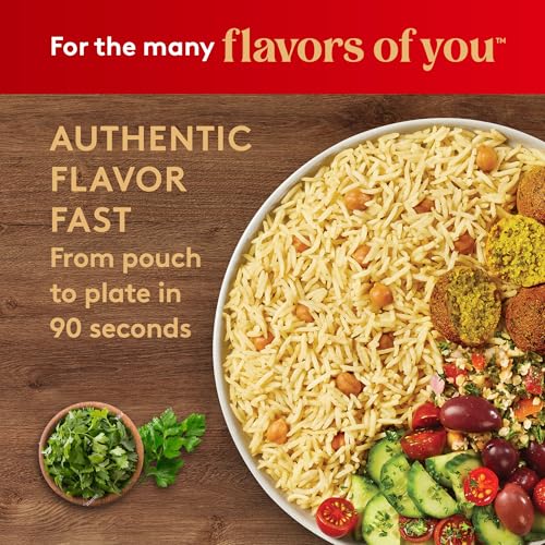 Image of Royal Basmati Lemon Garlic Rice and Chickpeas - (6 Pack) 8.5 oz Pouch | Microwaveable Rice - Ready to Heat Pouch - Great with Meats, Seafood & Vegetables