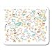 Produktbild Whecom Mauspad Gaming Beauty Green Abstract Adorable Cute Pretty Pastel Romantic Flower and Leaf for Pink Beautiful Birthday Gaming Mauspad for Notebooks,Desktop Computers Office Supplies