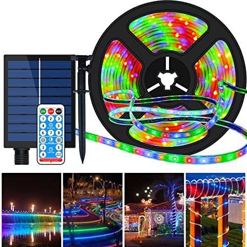 Tira LED Solar Exterior 16.4ft 280 LEDs Multicolor miniatura 2