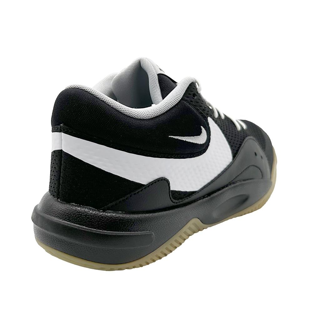 Nike Hyperquick Volleyball Shoes (FN4678-001, Black/Flat Silver/White) Size 7 Mens/8.5 Womens US