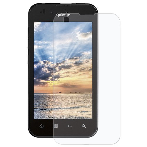Amzer AMZ93338 Anti-Glare Screen Protector with Cleaning Cloth for LG Marquee LS855 - Skin - Retail Packaging - Clear