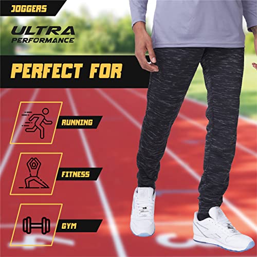Ultra Performance 3 Pack Joggers For Men, Mens Athletic Sweatpants With Pockets For Men #TOP3