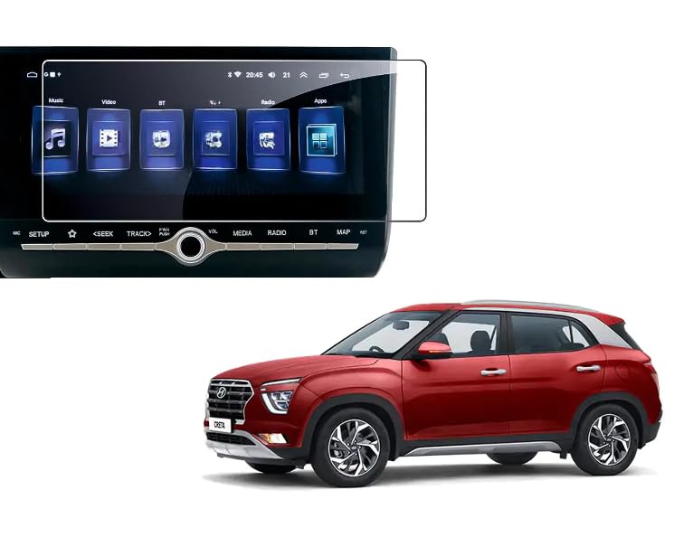 SAFE GUARD "Company Fitted Infotainment Navigation GPS Screen Guard Compatible with Hyund@i Creta SX Opt Adventure Edition IVT (10.25 inch) (2022-23) (Glossy :1)