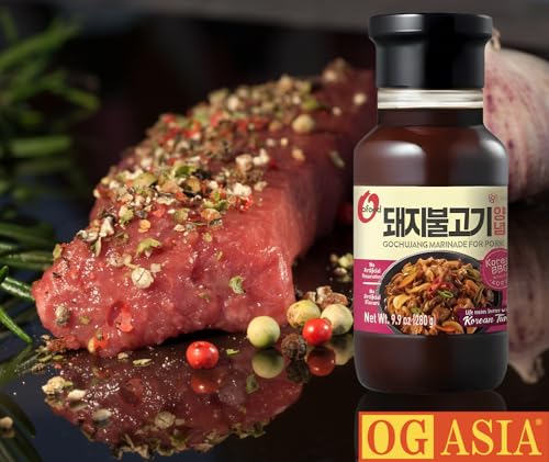 O’Food Gochujang Marinade für Schweinefleisch – Korean BBQ Sauce für Bulgogi – OG ASIA – 280g Flasche