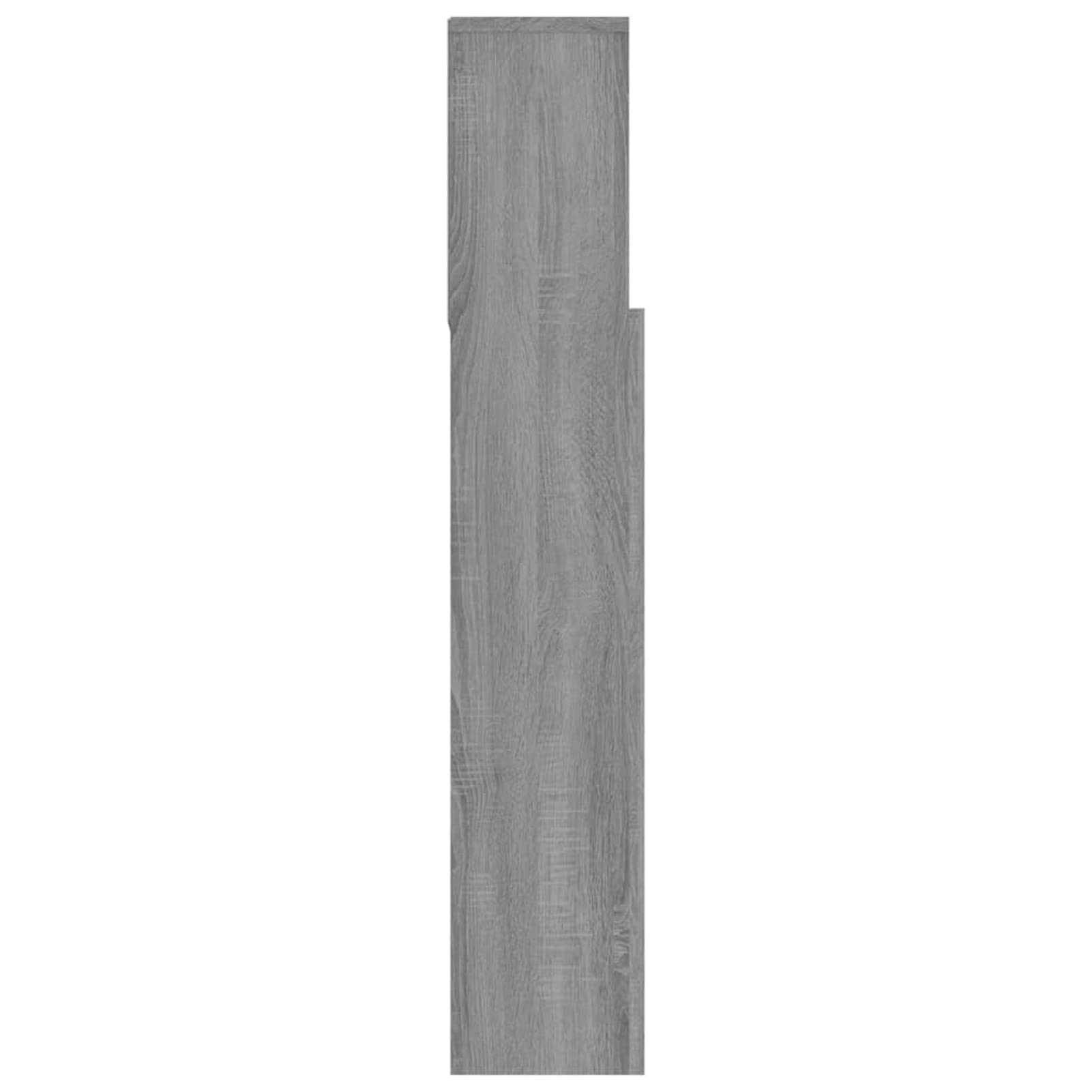 Mueble cabecero, Cabezal De Cama, Cabecera para Cama, Cabezales Dormitorios Modernos, Gris Sonoma 120x19x103,5 cm