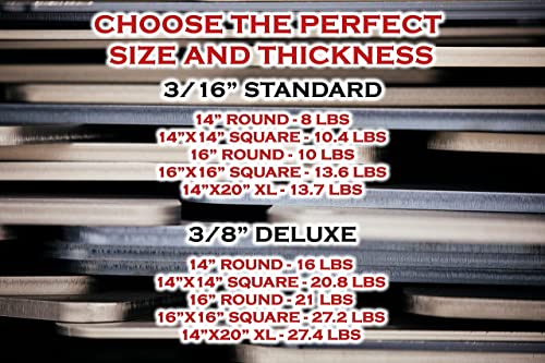 Thermichef By Conductive Cooking – Extra Large Pizza Steel Plate For Oven Cooking And Baking (3/16” Standard, 14”X20” Xl) - Made In Usa #TOP3