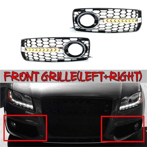 Grille calandre antibrouillard Audi A5 S Line S5 B8 RS5 feux jour LED - 2