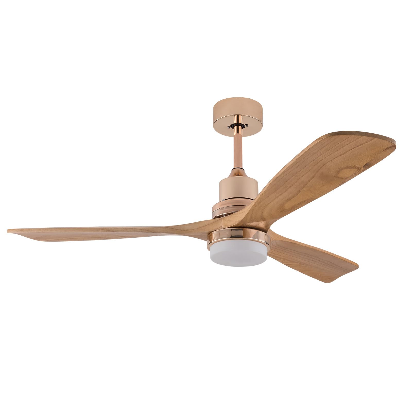 48 Inch Ceiling Fan with Lights and Remote 3 Wood Blade Modern Fan Chandelier with 6 Speed Timer 3 Color Temperature for Patio Living Room Bedroom Office Farmhouse