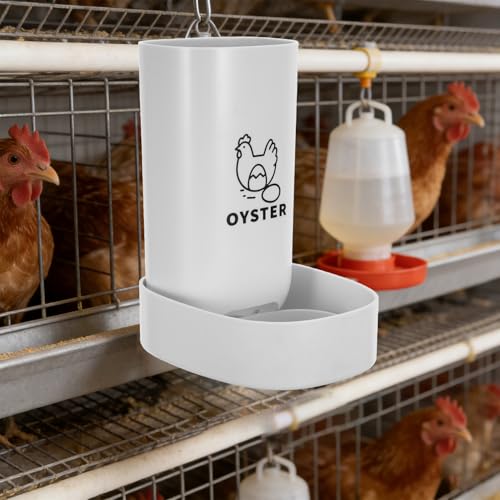 Distributeur de nourriture suspendu pour poulets et mangeoire à grit murale - 8