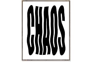 CHAOS Wall Art: Unleash the Enigma of Typography