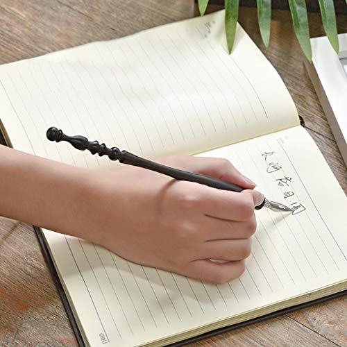 Wbangiao Lighthouse English Oblique Calligraphy Dip Pen Nib Holder Handmade Fountain Pens-A Straight thumb #3
