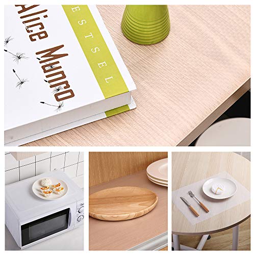 amorus 2 Rolls Shelf Liners, Non Adhesive Cabinet Liner Drawer Liners, Waterproog EVA Material Refrigerator Liners, 17.5 x 5 FT
