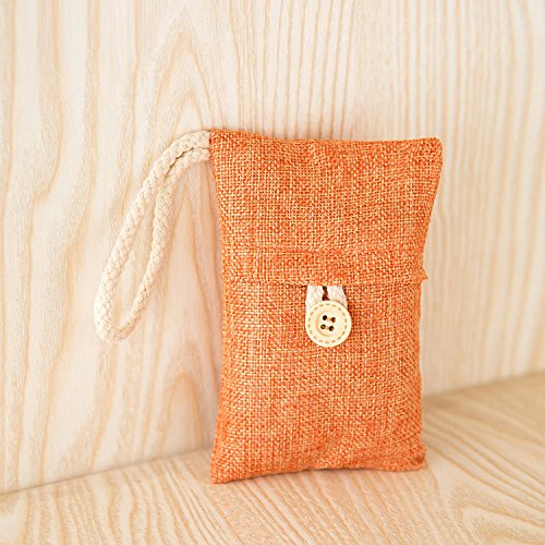 Xshelley 5 Pack* 100g natuurlijke luchtzuiverende bamboe houtskoolzak voor thuiskoelkast, diepvriezers, kasten, auto en… - Image 3