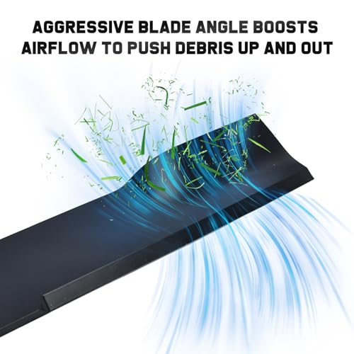 Image of Grasscool Raptor SD 52 inch Deck Hustler Mower Blades Replacement 603995 | Fits Fastrack Super S Mini Z X-ONE 52'' Zero Turn Lawn Tractor Riding Lawnmower,High Lift Mulching Bagging,OEM 795526 783753
