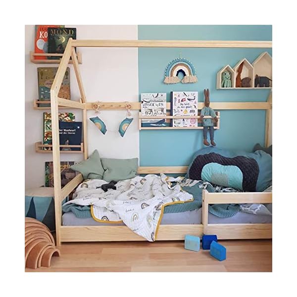 Mama Poppins | Babydecke Kuscheldecke mit süßem Schriftzug Glückskind aus 100% Musselin Bio-Baumwolle. 4-lagig, extra… – Bild 8