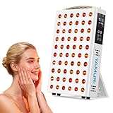 YAMURI Red Light Therapy for Face, 660nm 850nm Near-Infrared Light Therapy Panel for Body, 110W with 60 Dual Chip LEDs, 135mW/cm² High Irradiance Device for Daily Wellness & Relaxation at Home - YA60