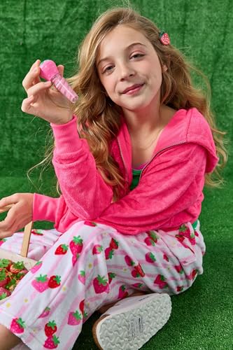 Image of iscream Big Girls Silky Soft Plush Fleece Pants - Pretty in Print Collection