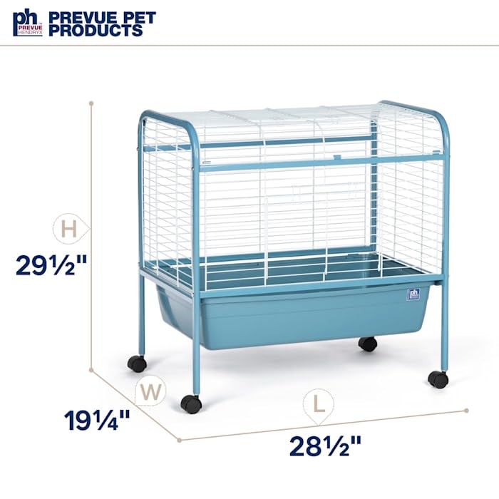 Image of Prevue Pet Products Small Animal Home with Rolling Stand - Blue