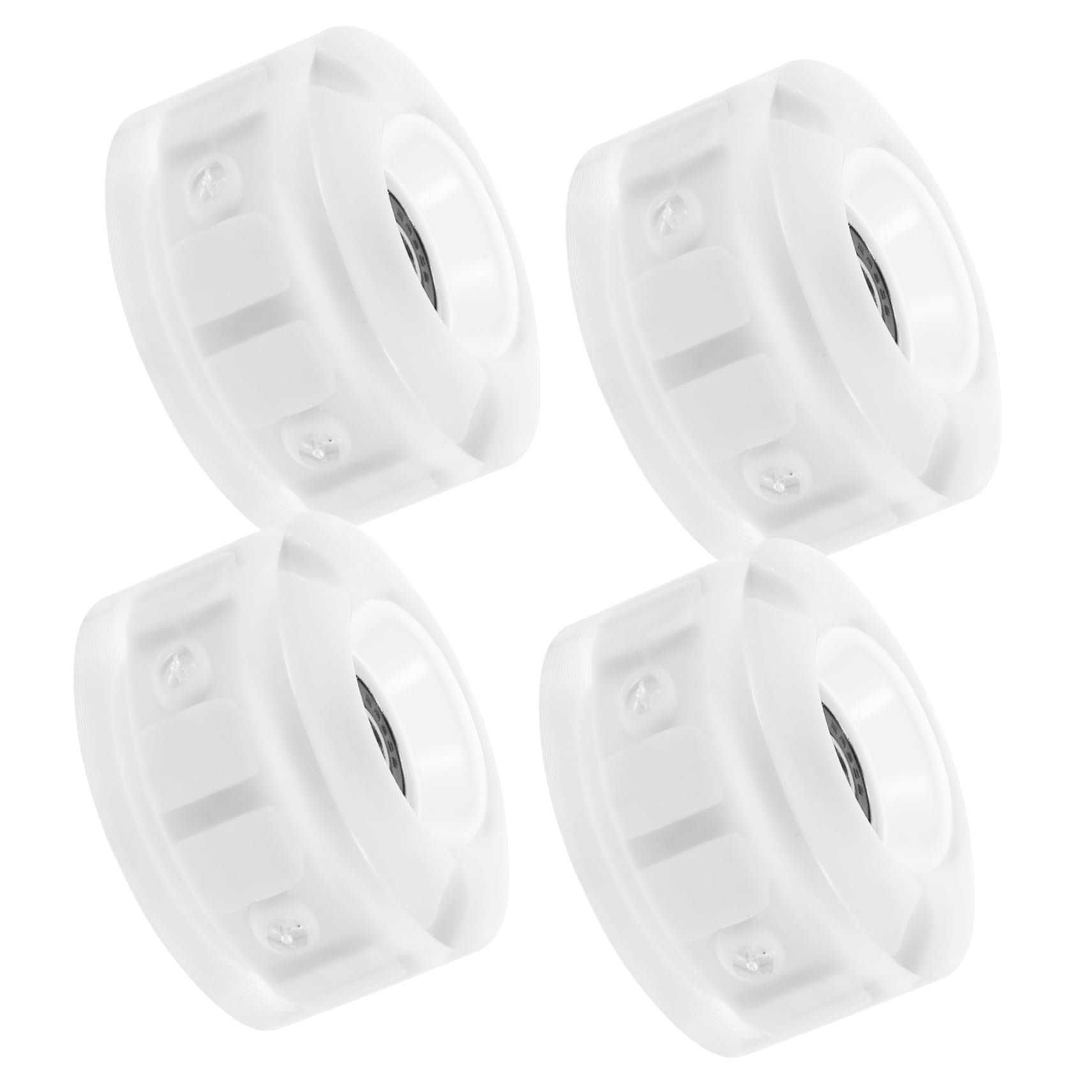 VANZACK Outdoor Roller Skating Wheels 4 Pack Double Row Bright Pu Skateboard Wheels for Streets Sidewalks Concrete