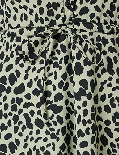 ONLY Damen Onlcory L/S V-Neck Tunic WVN Noos, Grün (Seagrass/Aop:seagrass Animal), XXS – Ansicht 5