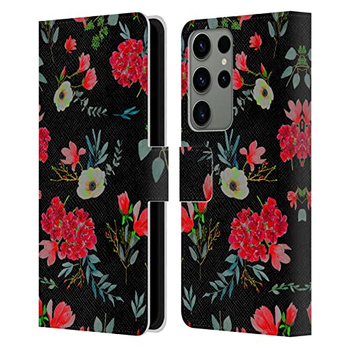 Étui portefeuille Samsung S23 Ultra 5G cuir protection intégrale rouge