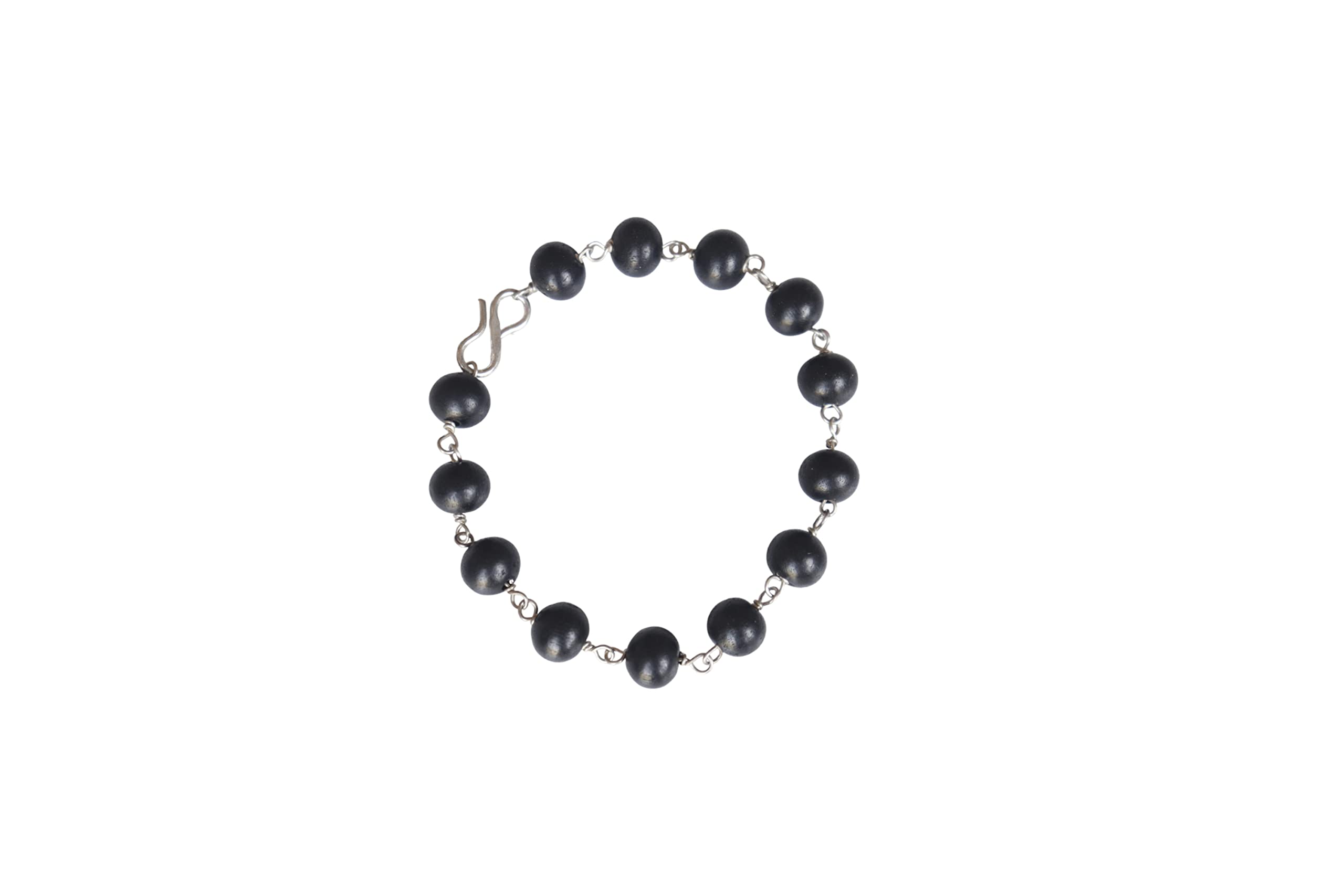 KC PRODUCTS® Ebony Wood Karungali Kattai Chain Bracelet Ebony Wood Chain Bracelet For Men & Women (Size 8 MM) (B0C4LHZXSG) Amazon Price History, Amazon Price Tracker